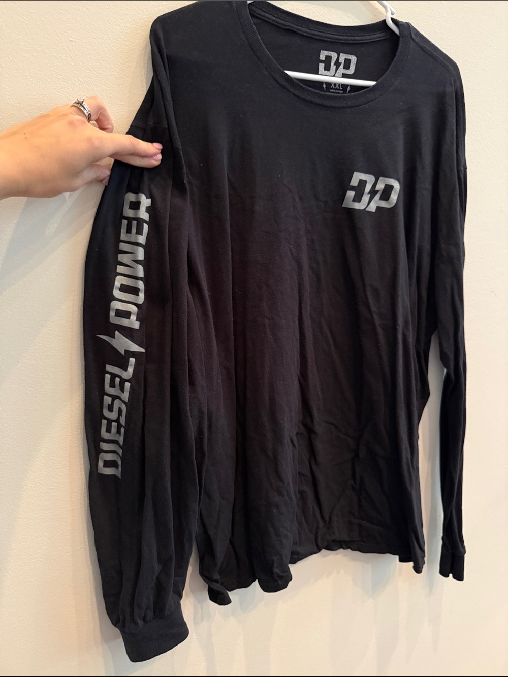 Diesel Power Men's Black Long-Sleeve Tee